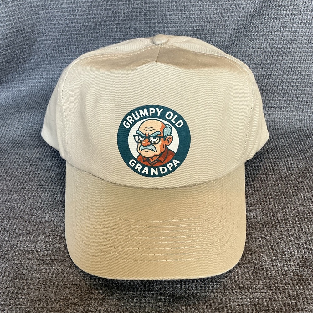 Capsmith Grumpy Old Grandpa Trucker Hat – Funny Grandpa Gift – Mesh Snapback Cap